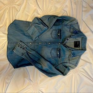 Size 2 American Eagle Chambray Long-Sleeve.